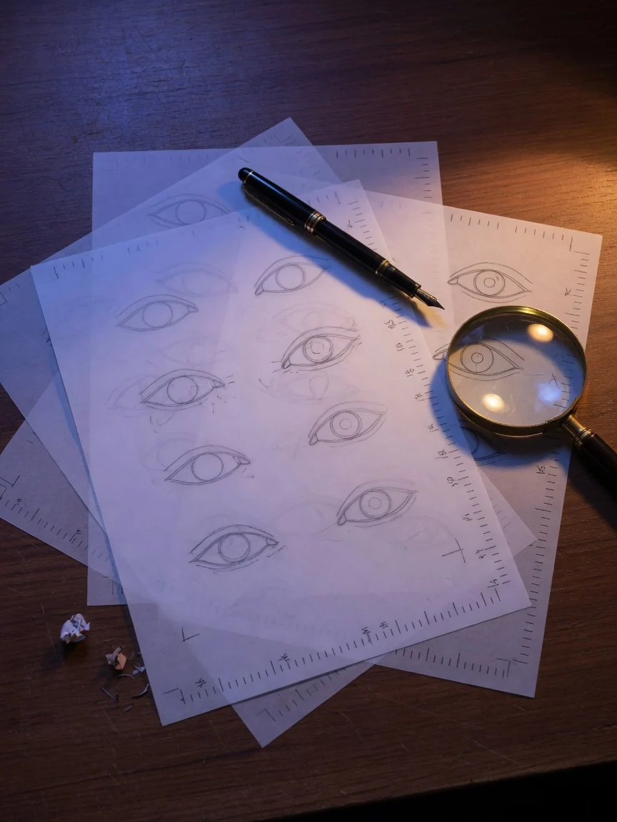 Explainable eye contour maps