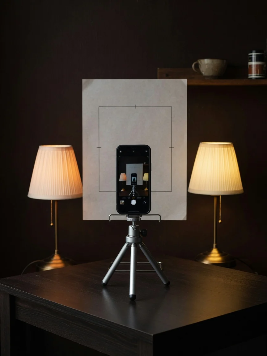 Even dual-light front capture setup