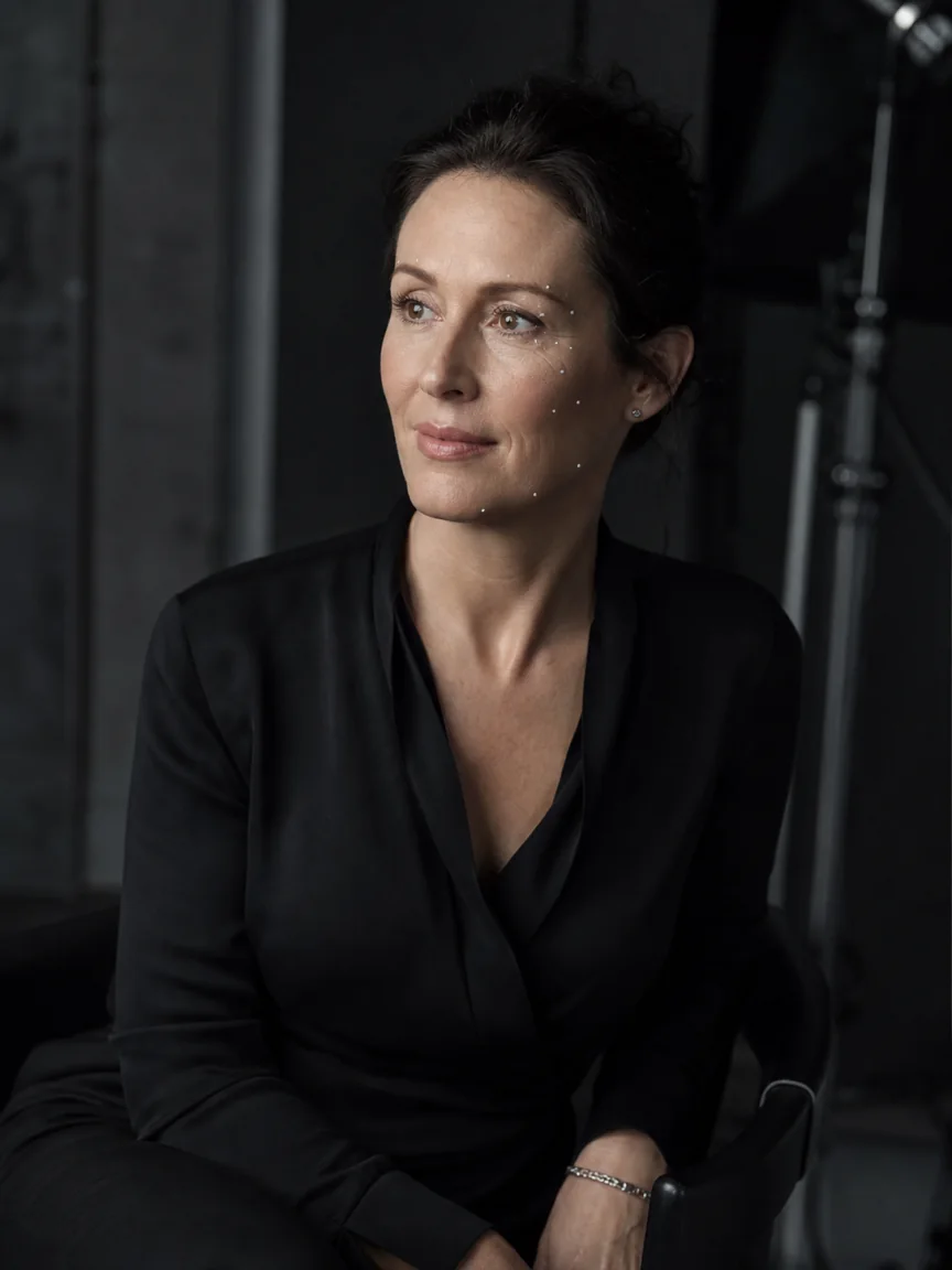 Natural portrait for a private apparent-age look estimate